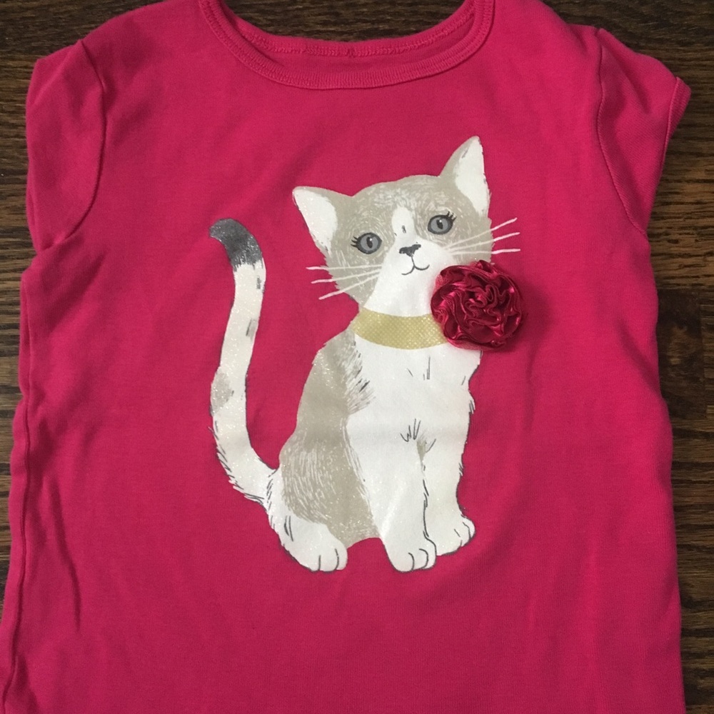 🎉HOST PICK!!!Carter’s Pink Kitty Cat TShirt